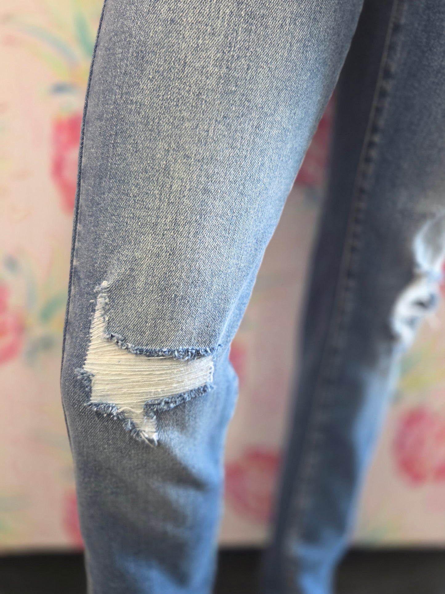 KanCan Straight Fit Light Distressed Jeans