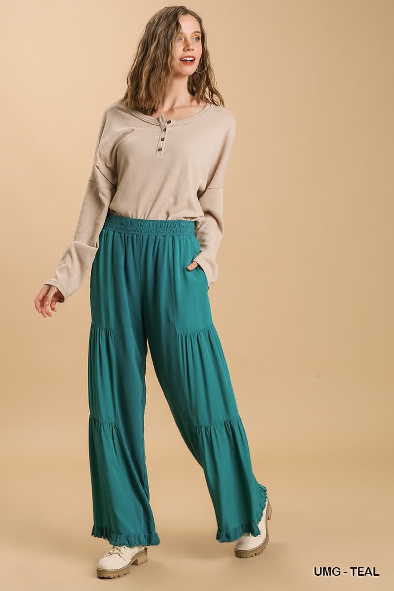 Umgee Wide Leg Pants