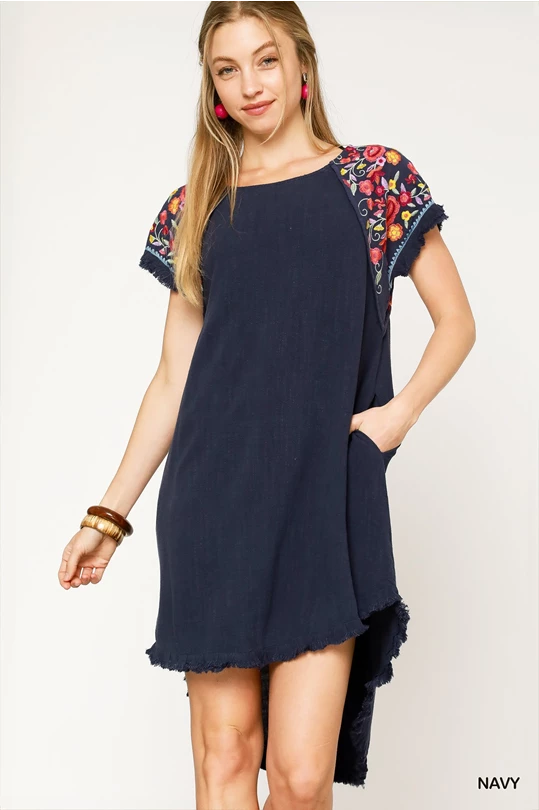 Umgee Embroidered Dress