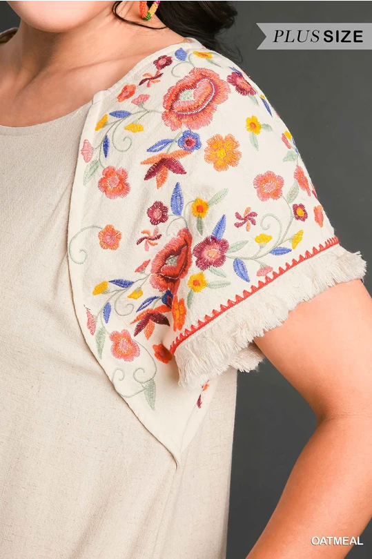 Umgee Plus Embroidered Dress