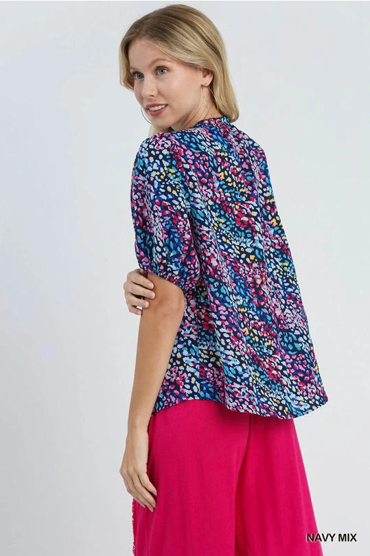 Umgee Animal Print Blouse