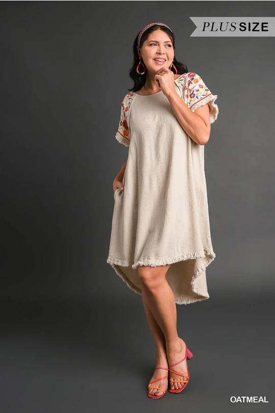 Umgee Plus Embroidered Dress