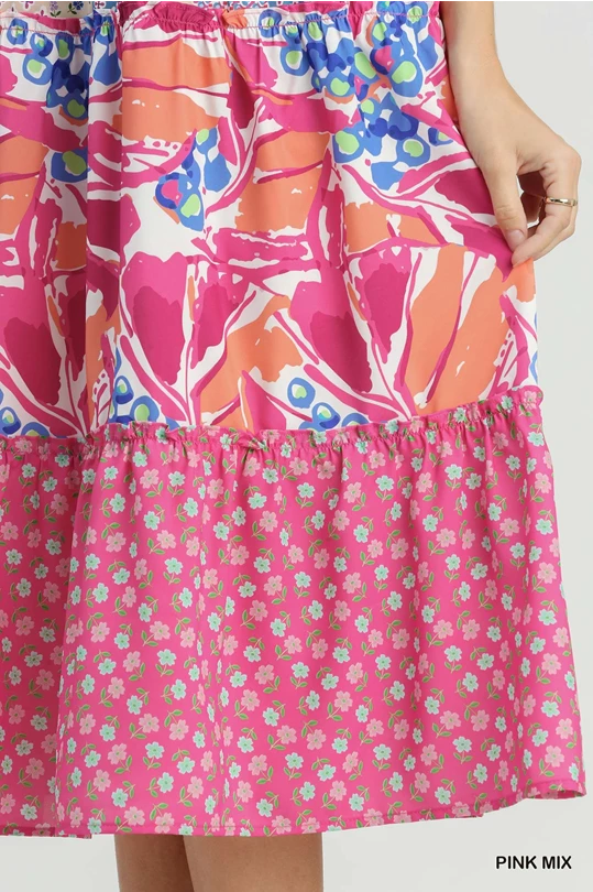Umgee Pink Floral Maxi