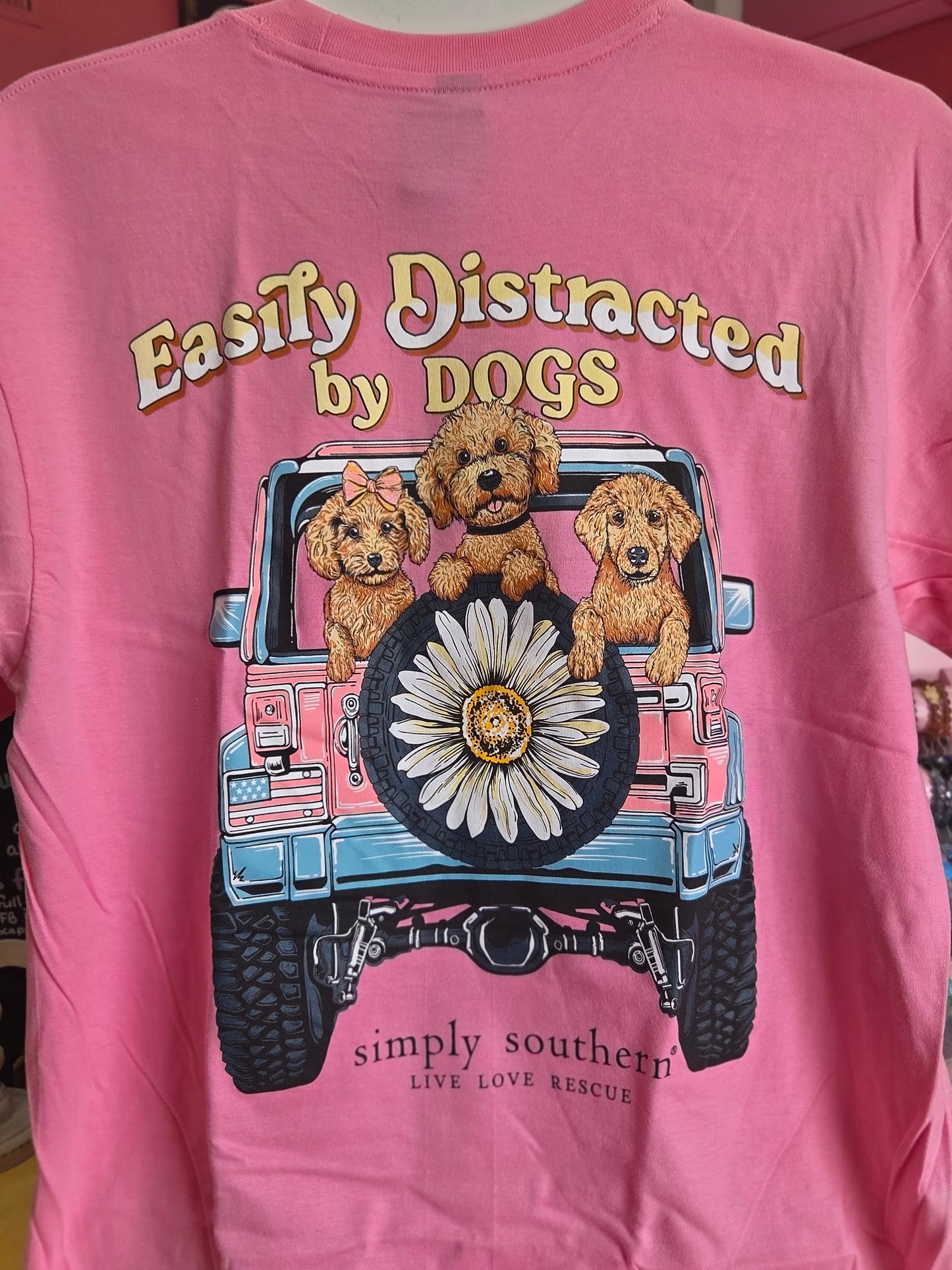Simply Southern Easily Distracted by Dogs T-Shirt