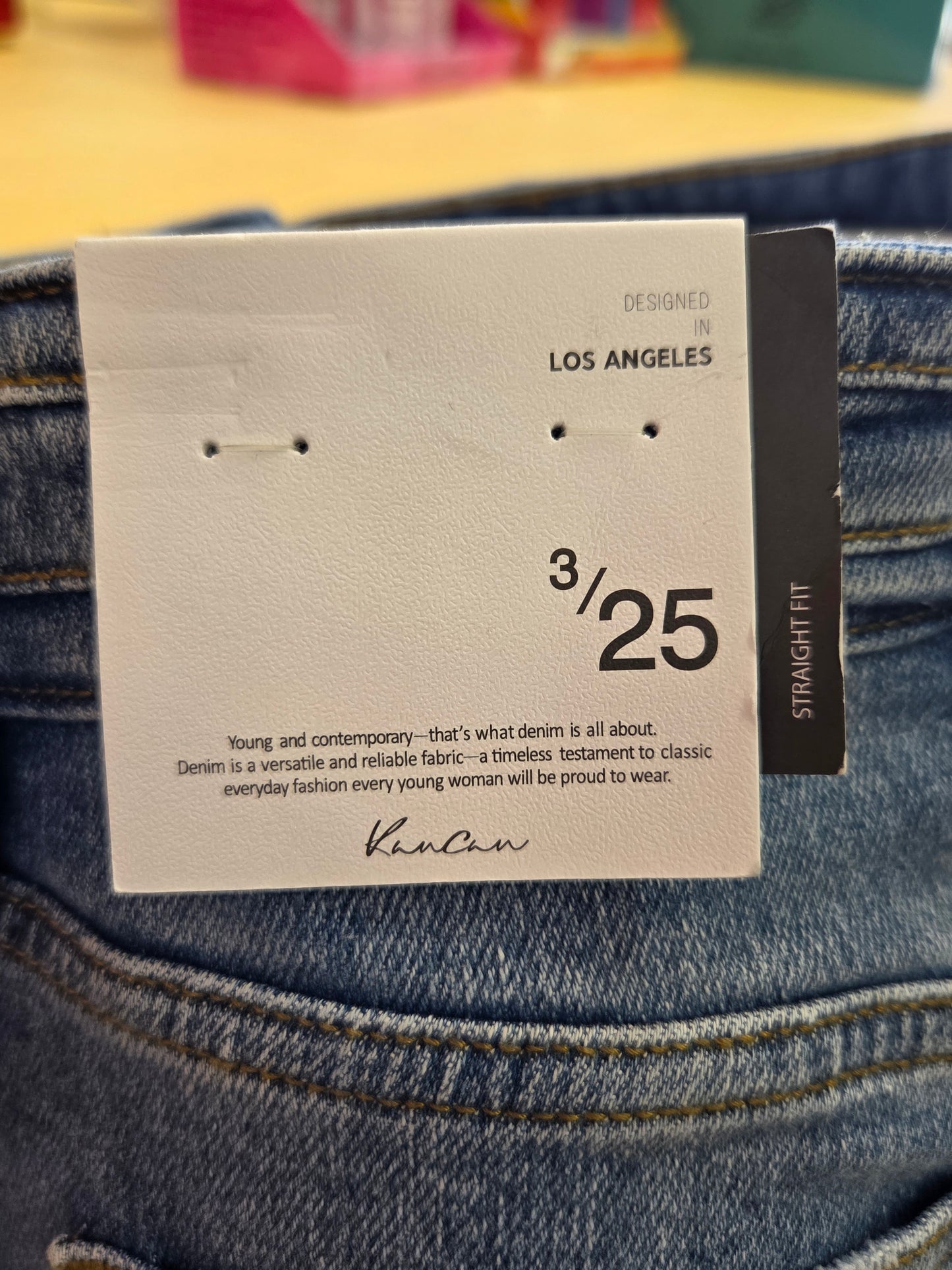 KanCan Straight Fit Light Distressed Jeans