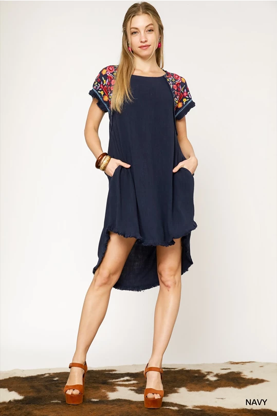 Umgee Embroidered Dress